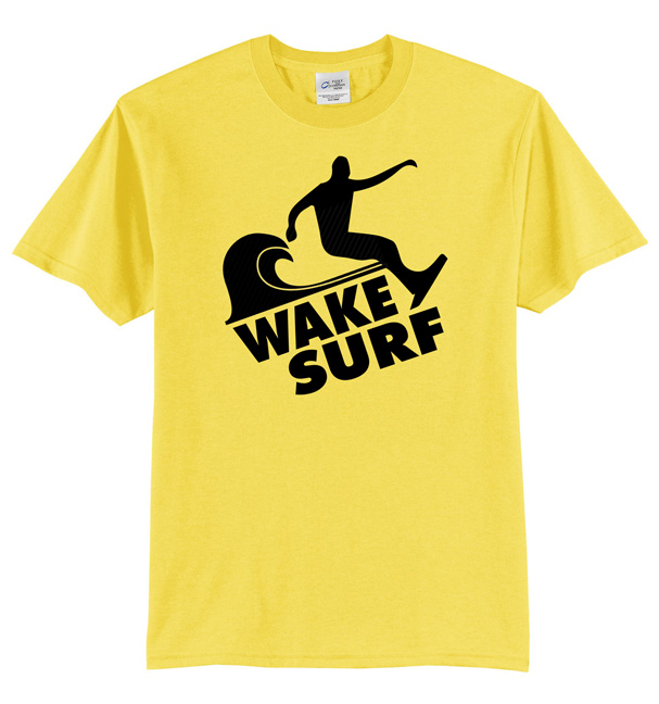 Wake Surf With Wave T Shirt